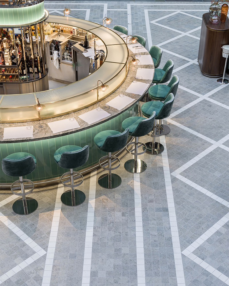 Fortnum Royal Exchange Bar and Restaurant, London by Universal Design Studio. Photography by Andrew-Meredith Fortnum Royal Exchange Bar and Restaurant, London by Universal Design Studio. Photography by Andrew-Meredith